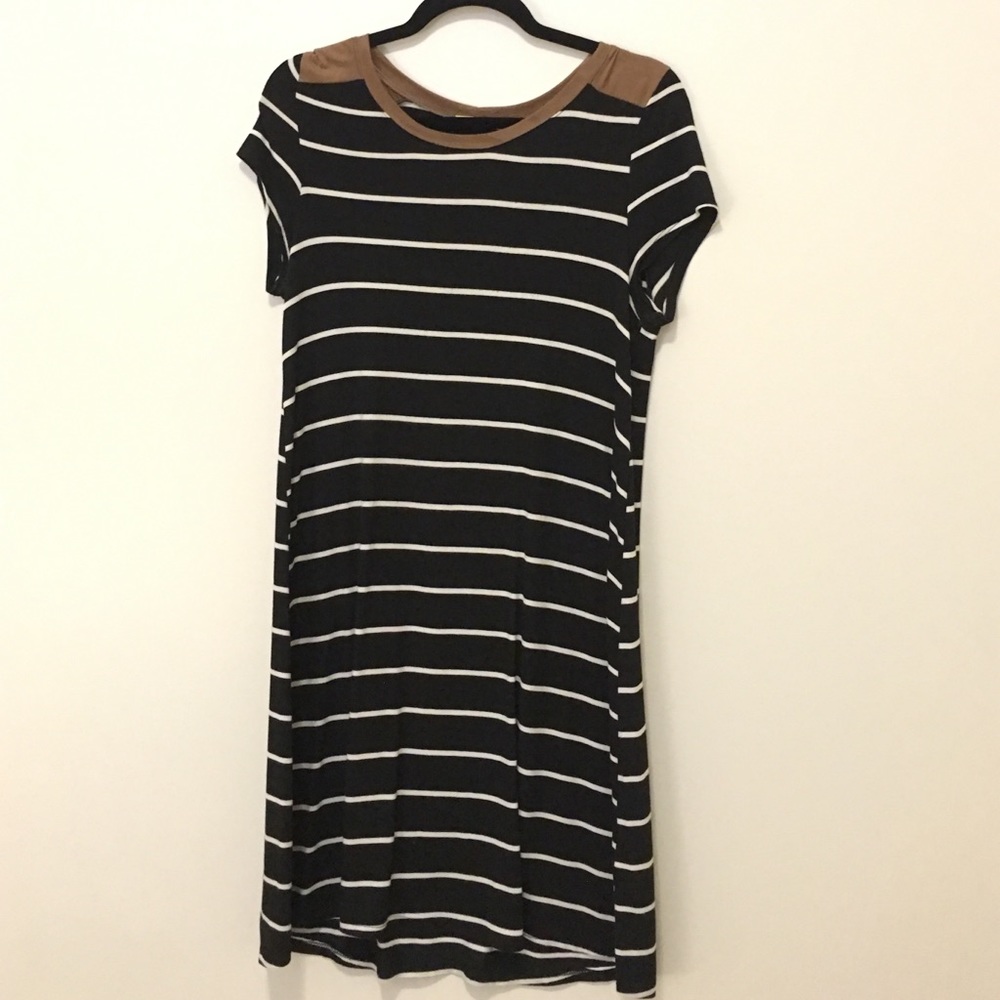 Black & White Stripe Dress, M